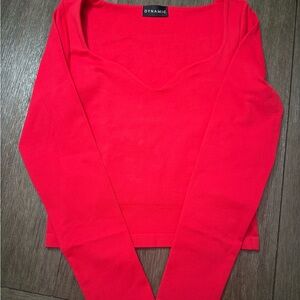 Dynamic Women's Classic Red Long Sleeve Top